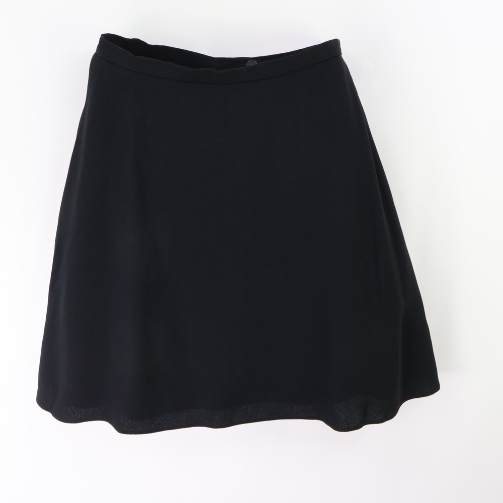 Liz‎ Claiborne Collection Short Skirt Lined A-Line Womens Size 6 Black Back Zip